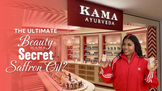 “My First Look at Kama Ayurveda: Saffron Oil & the Glow Ritual”| Ester Dean
