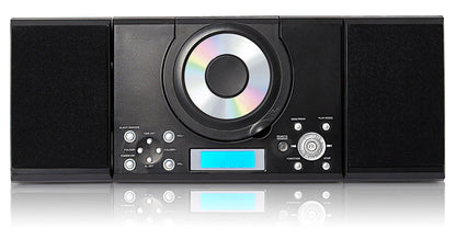 Grouptronics GTMC-101 MK2 CD Player Stereo Micro Compact HiFi with USB & MP3, AUX IN For Phone/Tablet, FM Radio, Clock Alarm, Desktop Stand or Wall Mountable & Remote Control