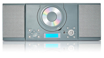 Grouptronics GTMC-101 MK2 CD Player Stereo Micro Compact HiFi with USB & MP3, AUX IN For Phone/Tablet, FM Radio, Clock Alarm, Desktop Stand or Wall Mountable & Remote Control